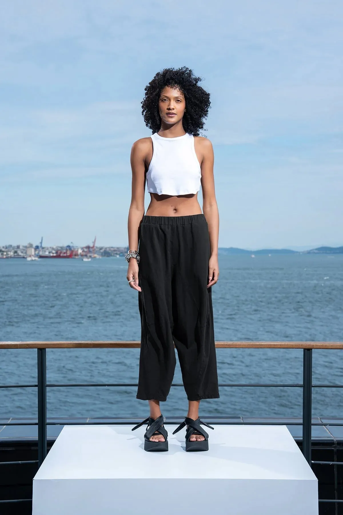 SLOUCHY COTTON  PANTS 15453