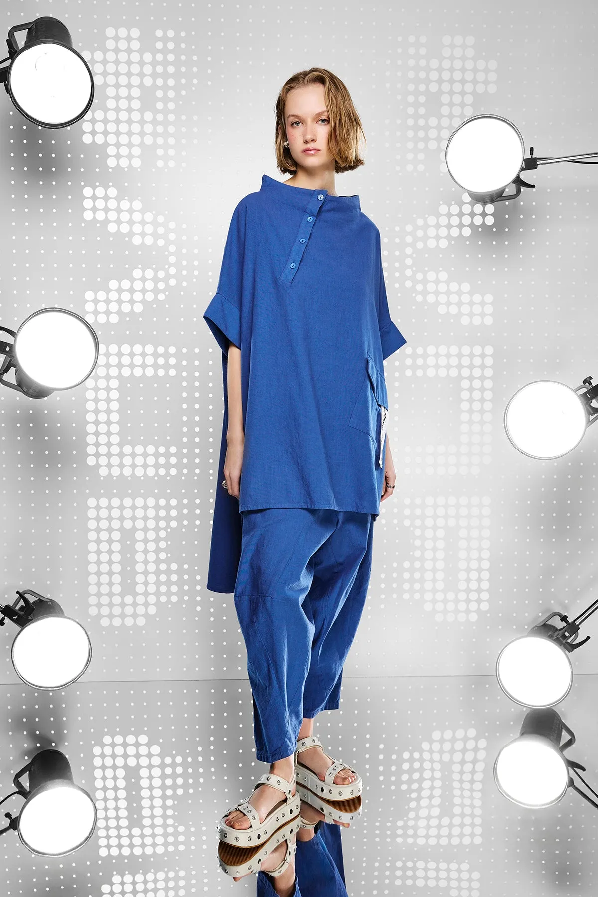 SLOUCHY COTTON  PANTS 15453