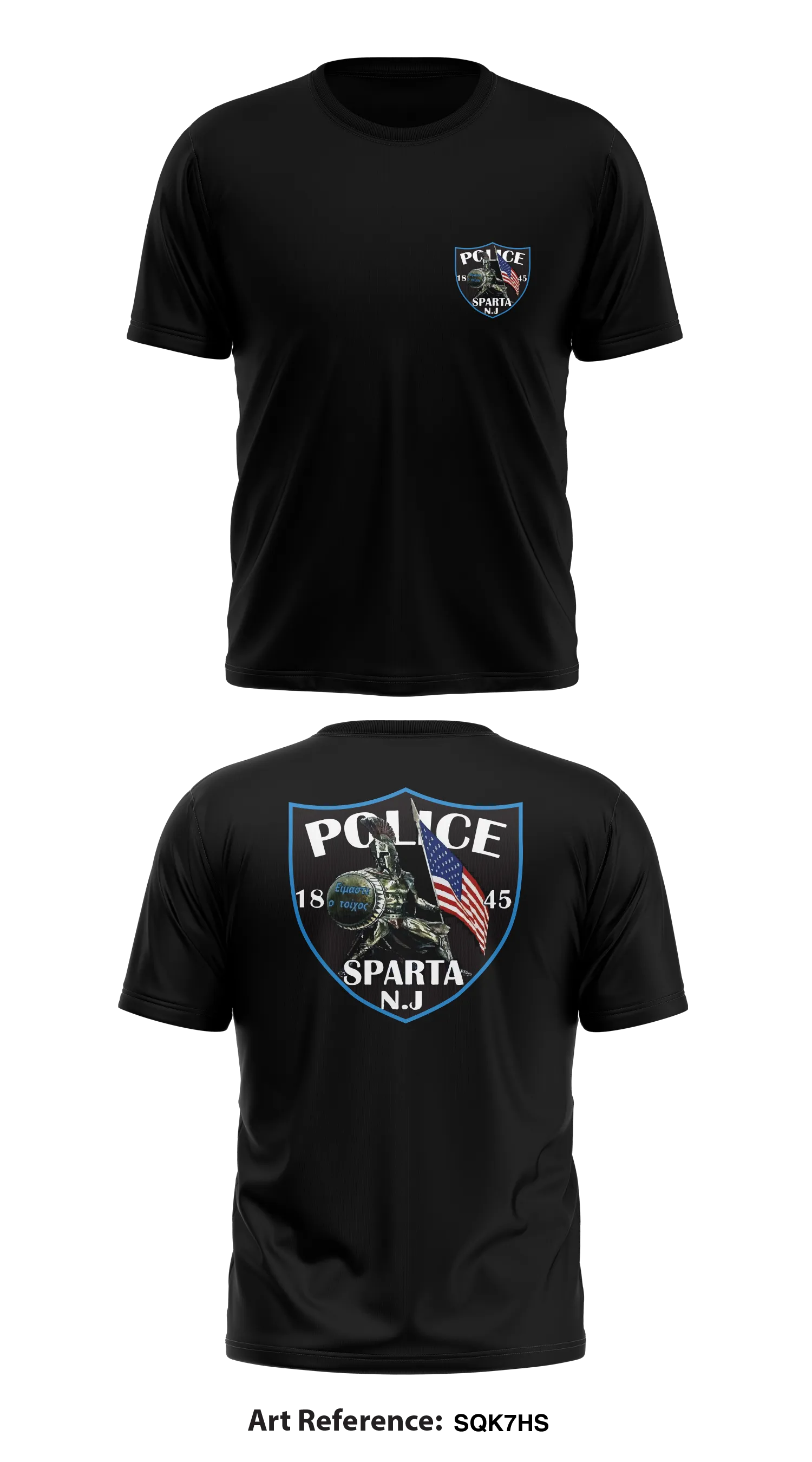 Sparta Twp Police Dept Store 1 Core Men's SS Performance Tee - sqk7HS