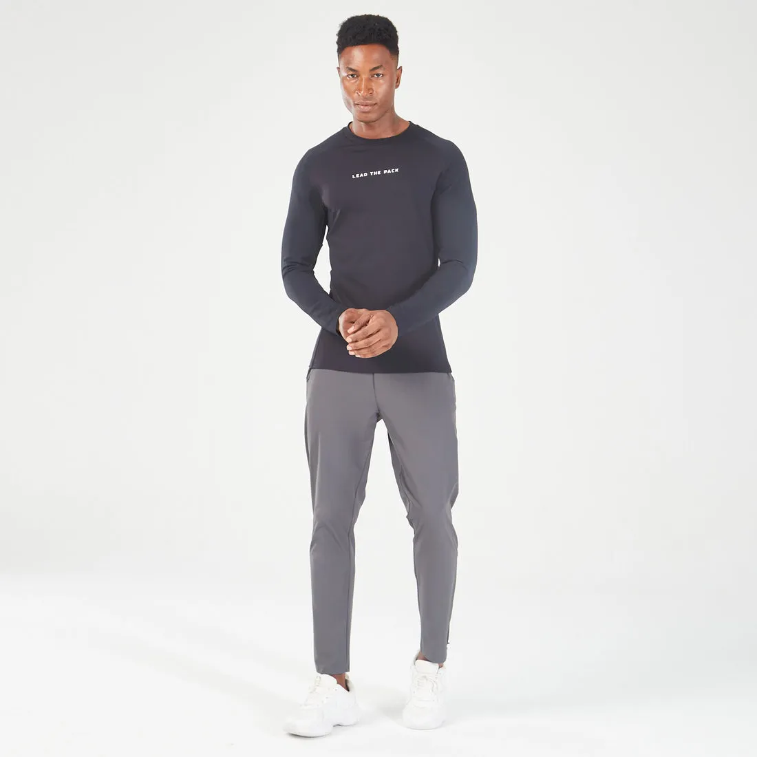 SQUATWOLF STATEMENT RIBBED LONG SLEEVES TEE