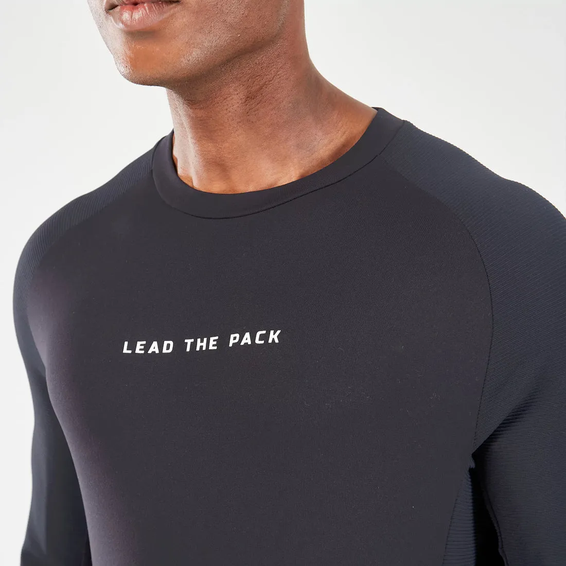 SQUATWOLF STATEMENT RIBBED LONG SLEEVES TEE
