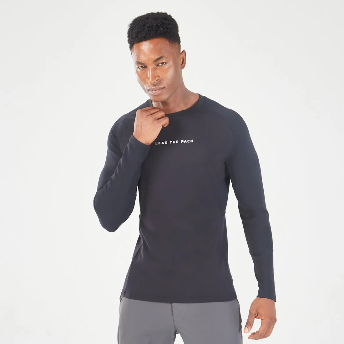 SQUATWOLF STATEMENT RIBBED LONG SLEEVES TEE