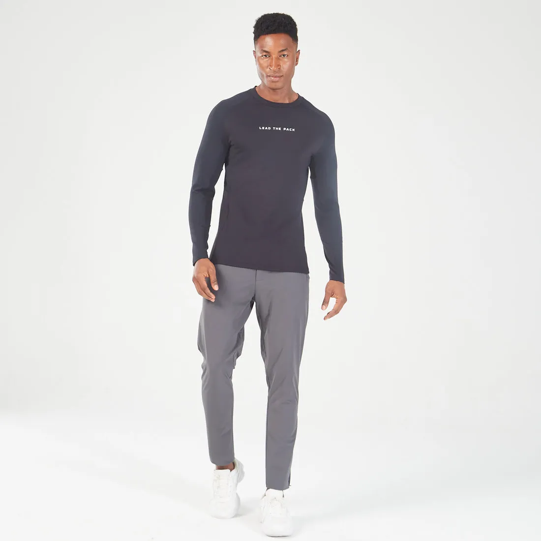 SQUATWOLF STATEMENT RIBBED LONG SLEEVES TEE