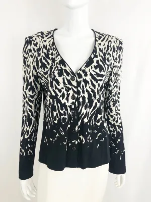 St. John Collection Knit Cardigan Size M