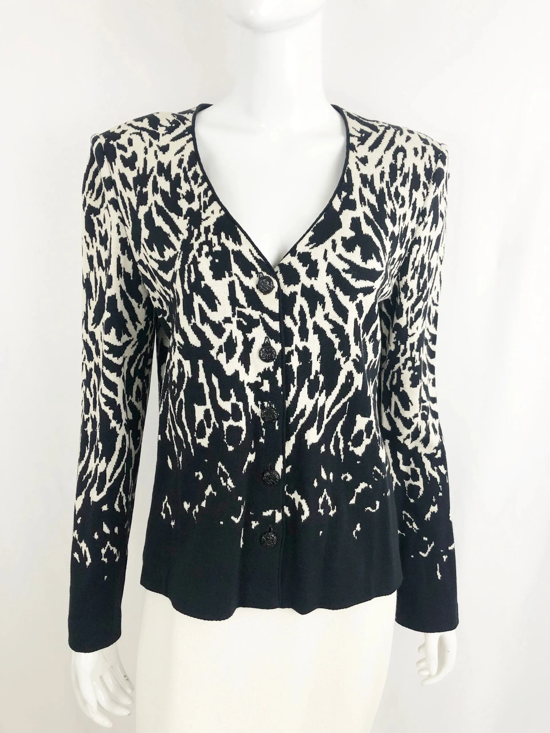 St. John Collection Knit Cardigan Size M