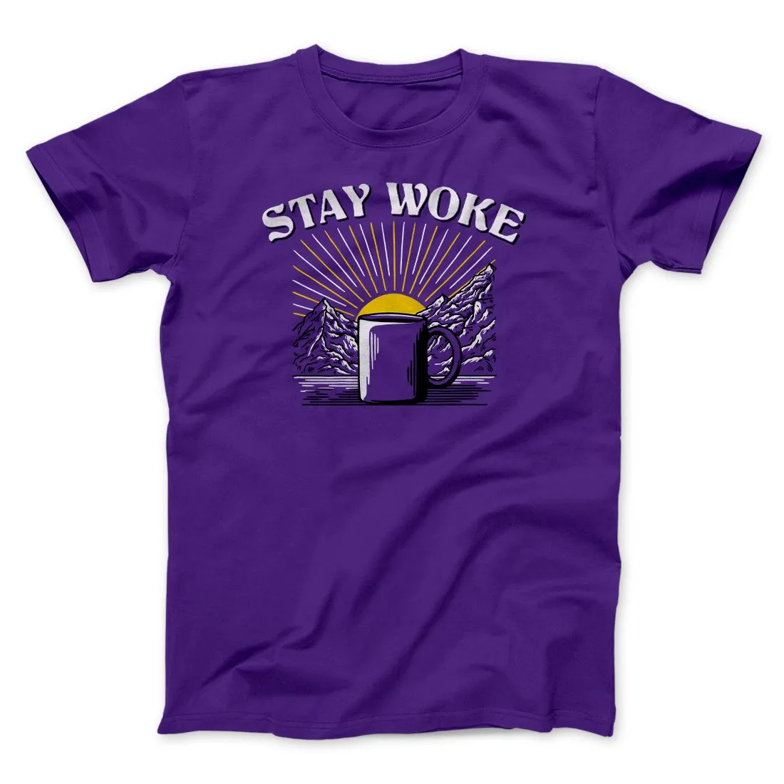 Stay Woke Coffee Funny Men/Unisex T-Shirt