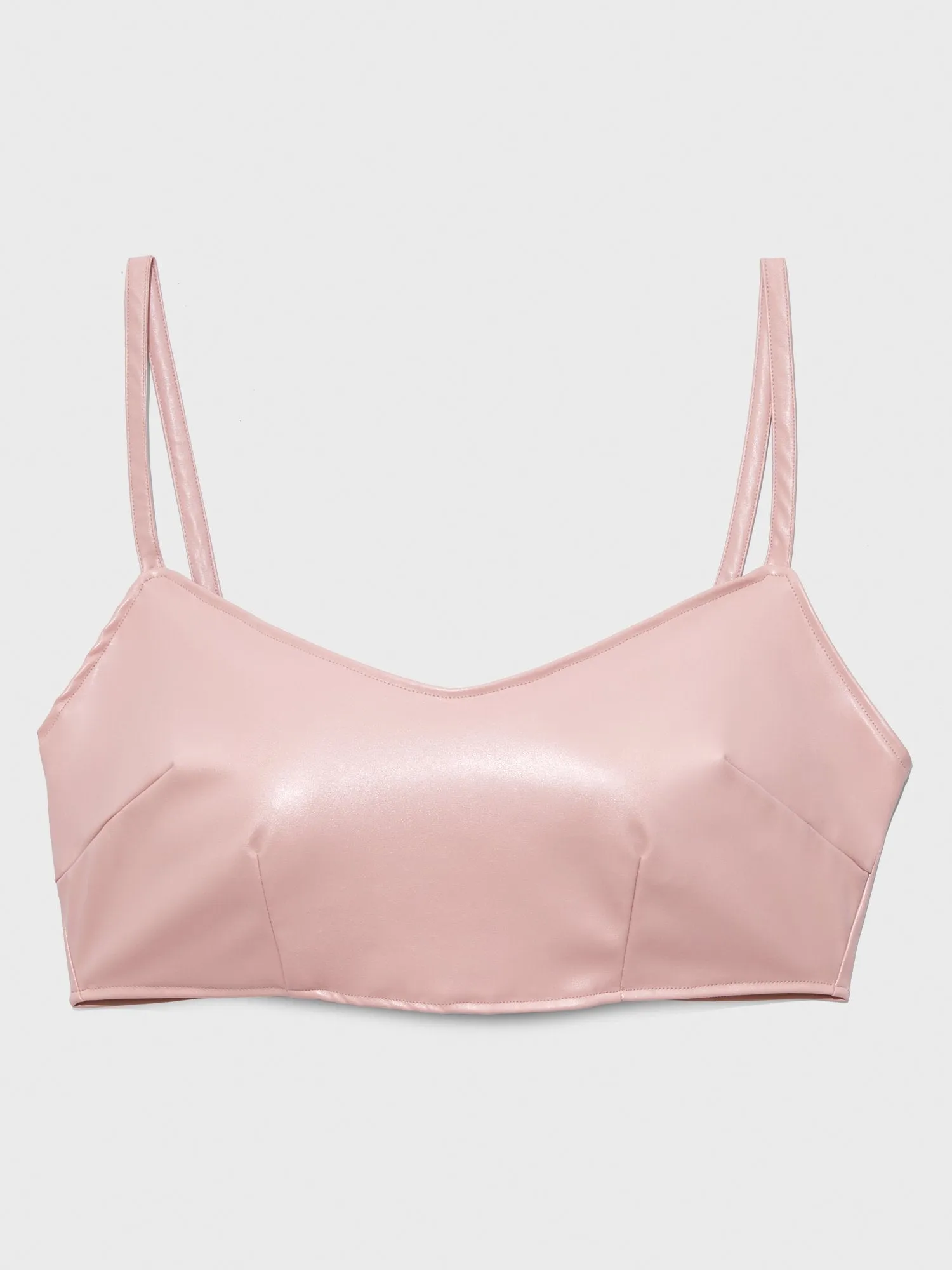 Stephanie Faux Leather Tank Top