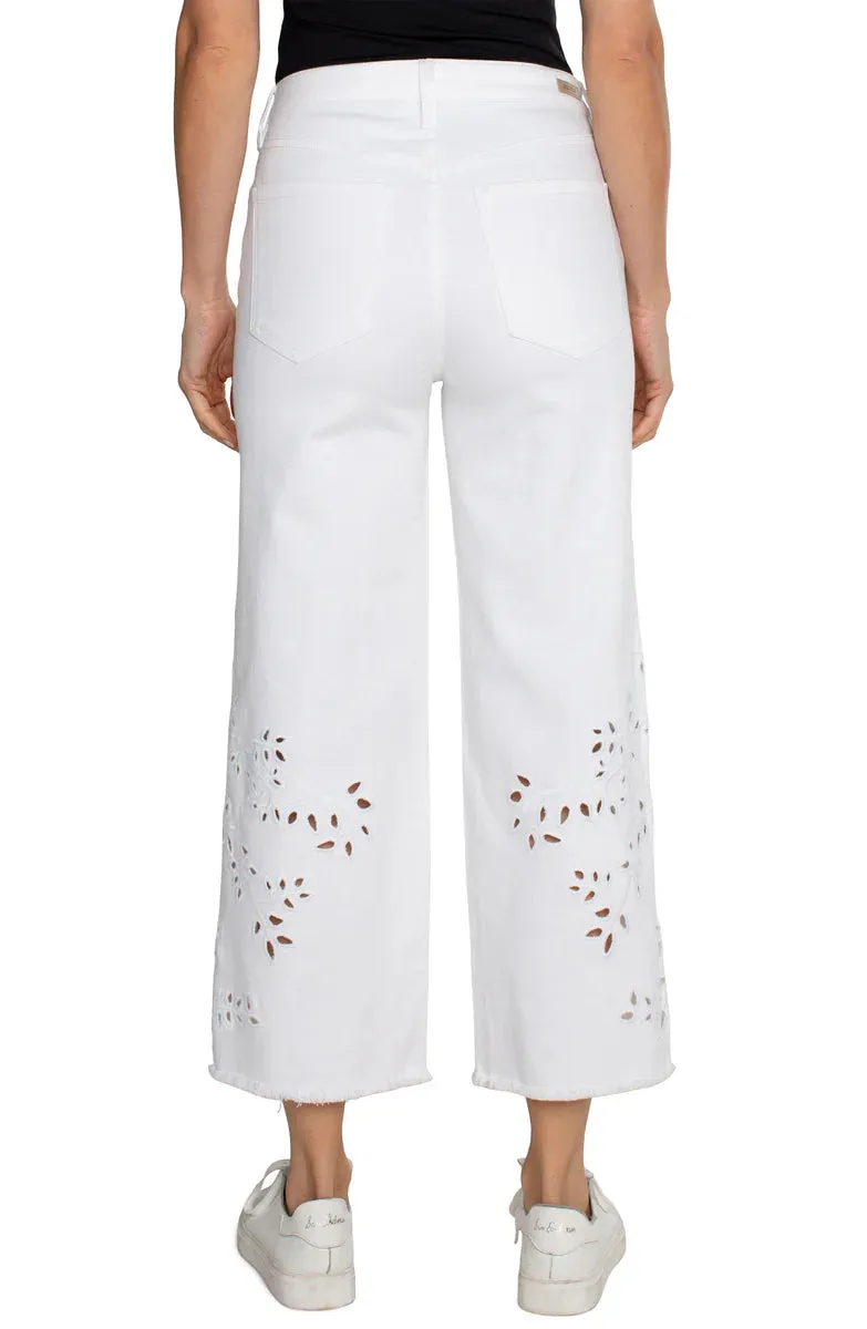 STRIDE HIGH RISE WIDE LEG W FRAY