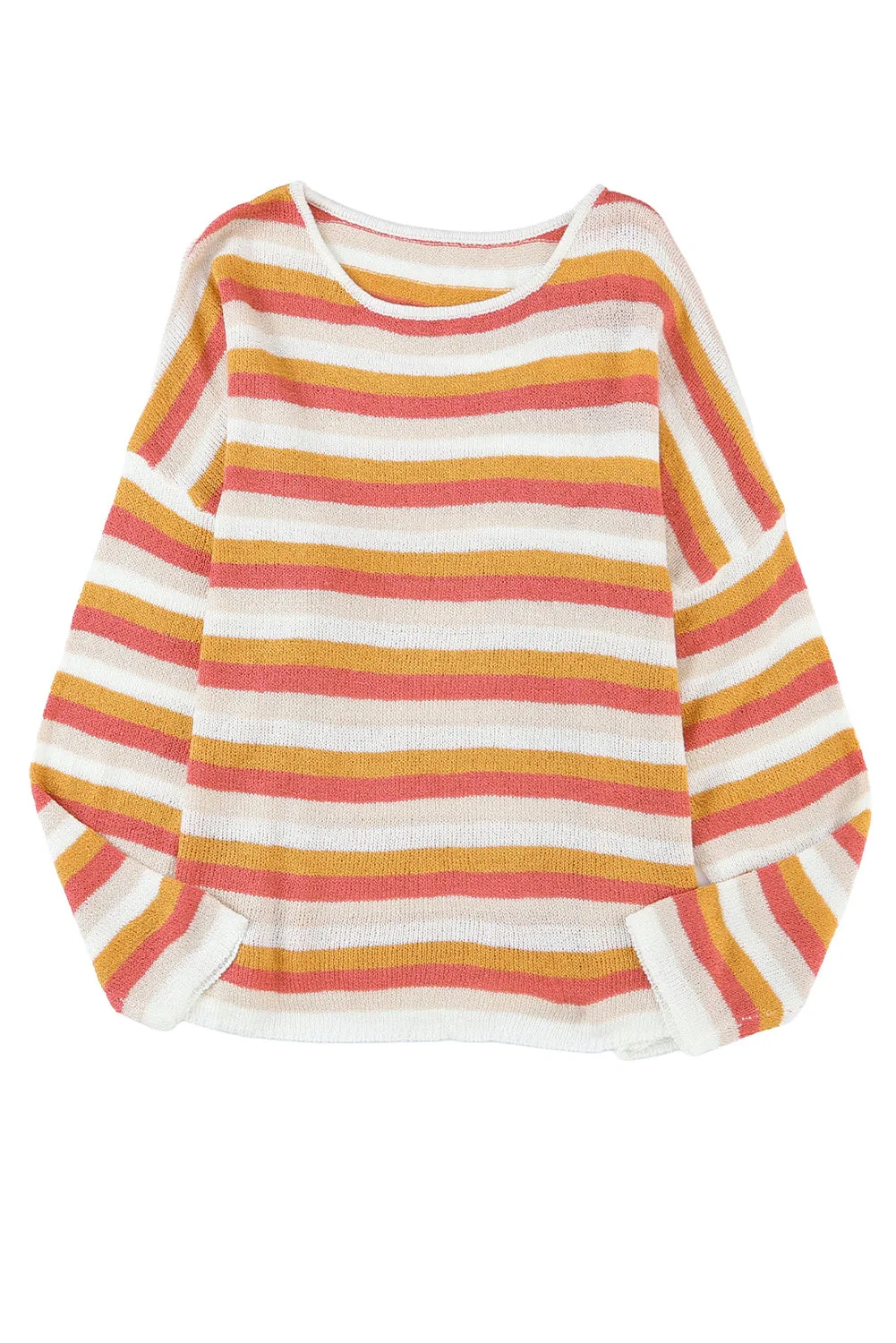 Stripe Long Sleeve Knitted Sweater