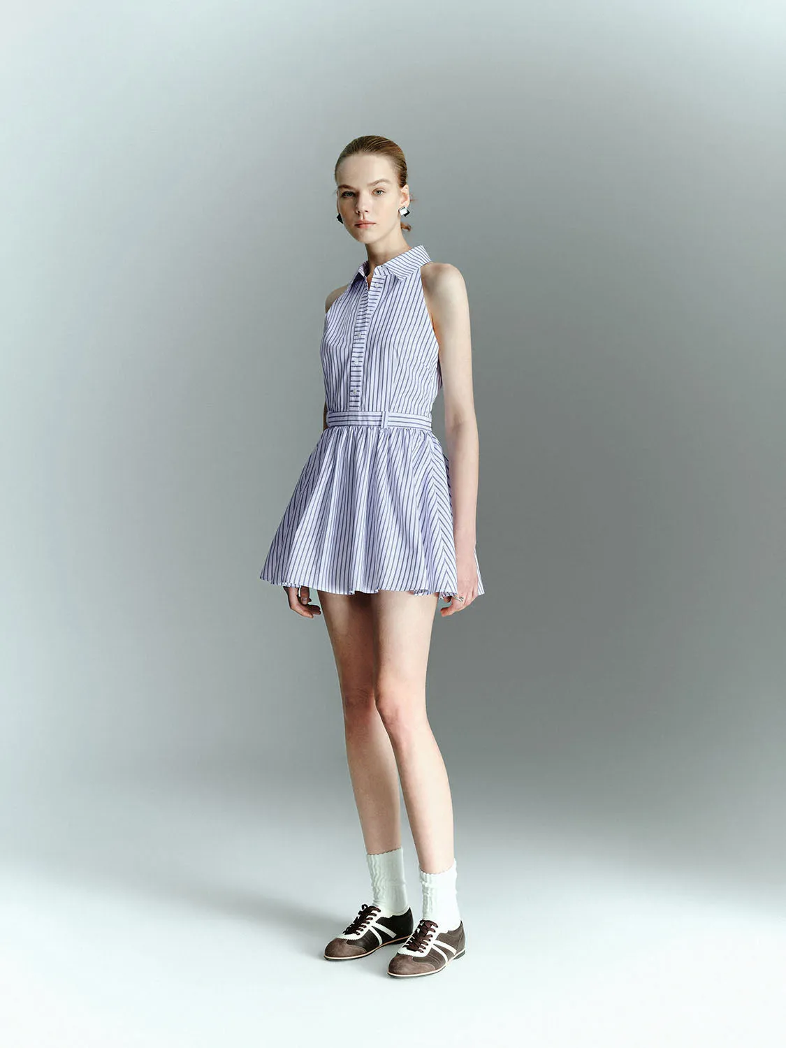 Striped Sleeveless Dresses
