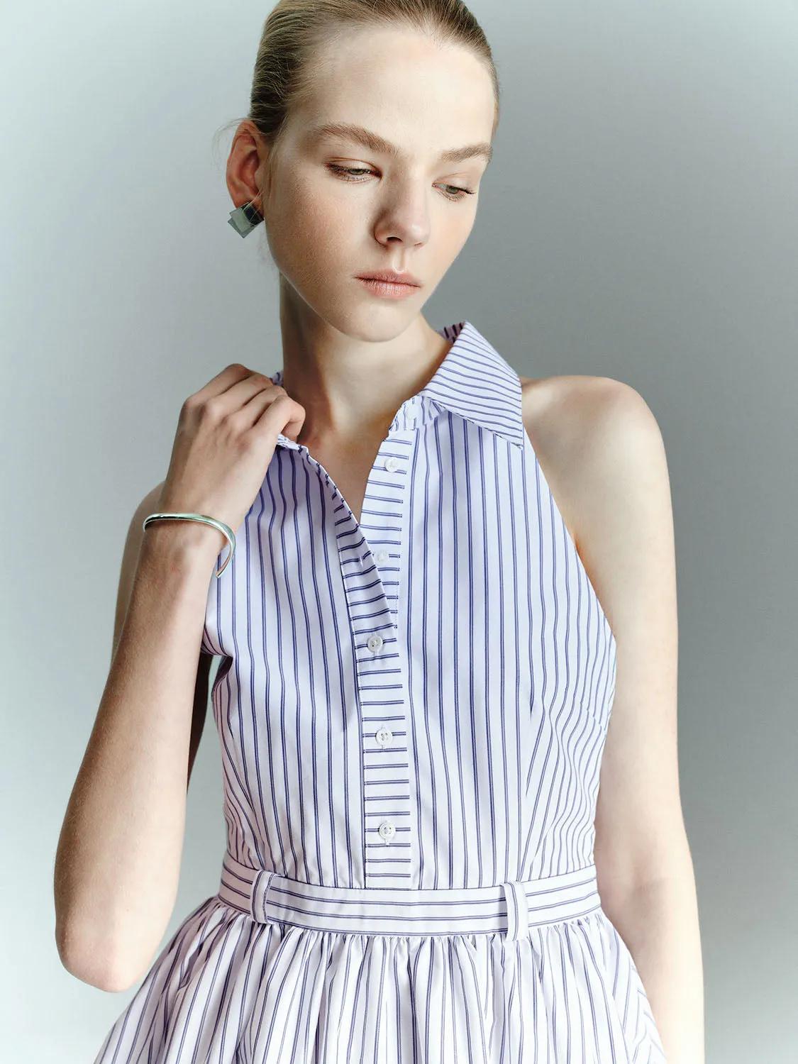 Striped Sleeveless Dresses