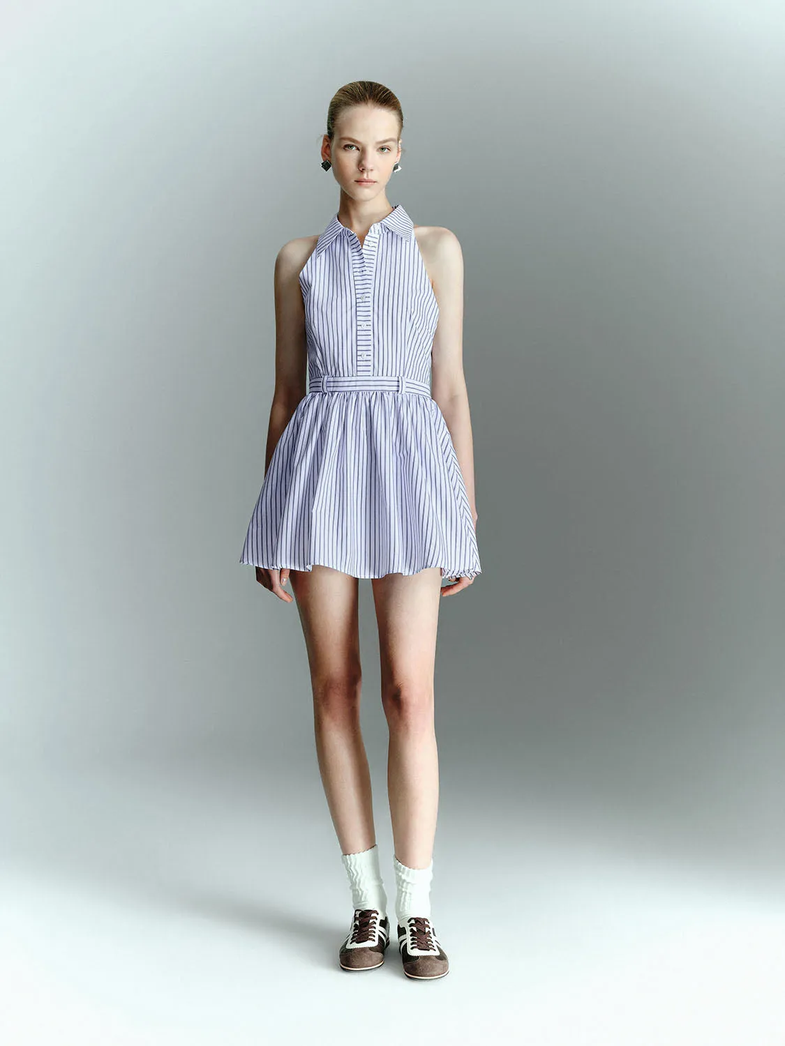 Striped Sleeveless Dresses