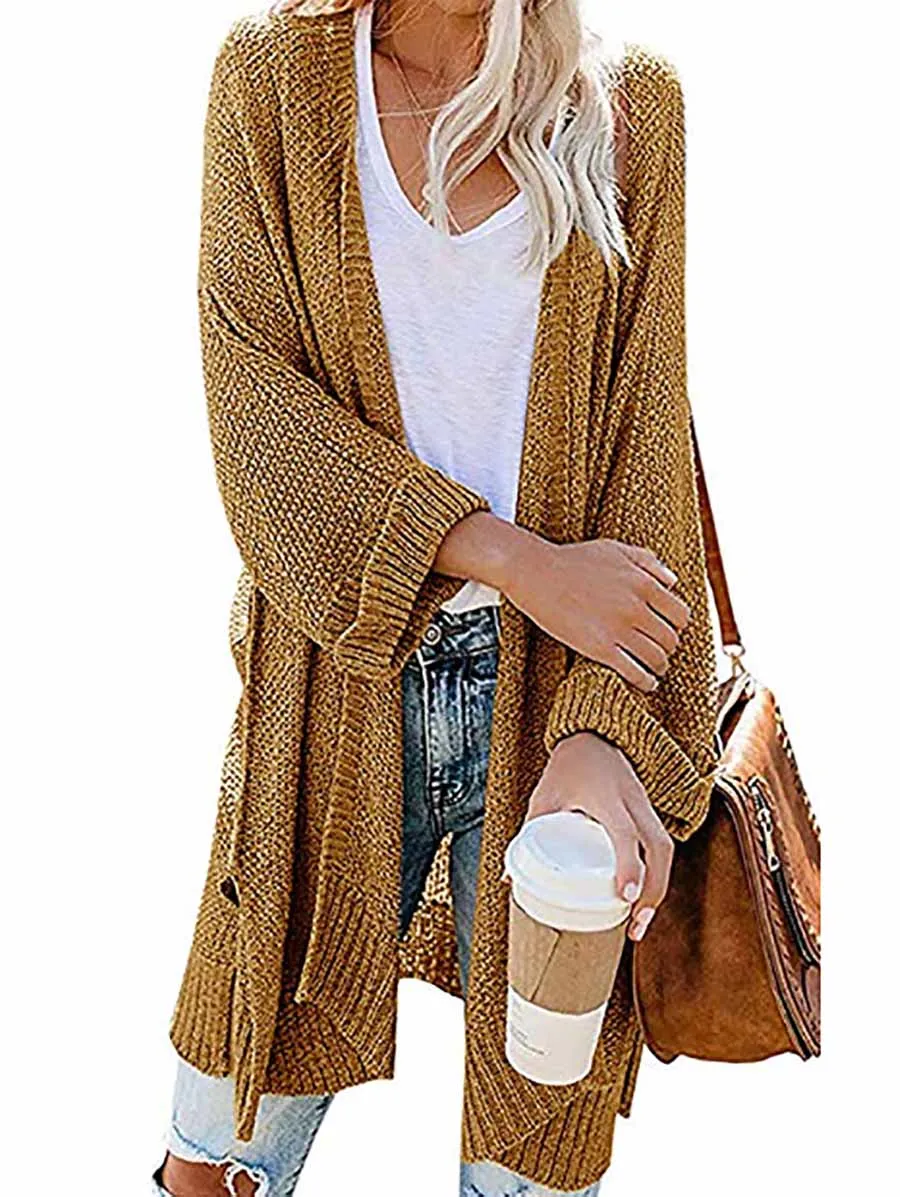 Stunncal Solid Color Knitted Cardigan(10 colors)