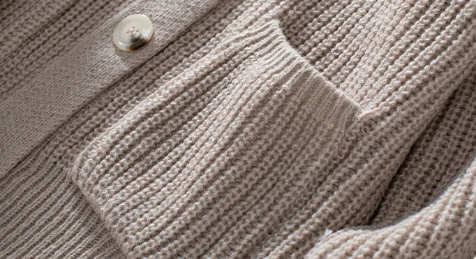 Stylish Ribbed Knit Cardigan for Casual Women's Wear