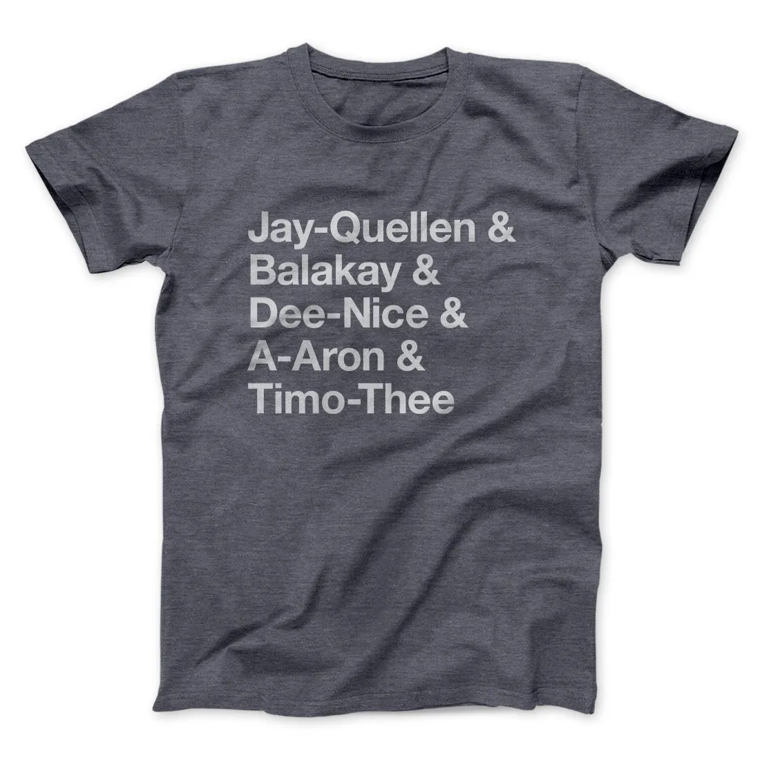 Substitute Teacher Names Men/Unisex T-Shirt