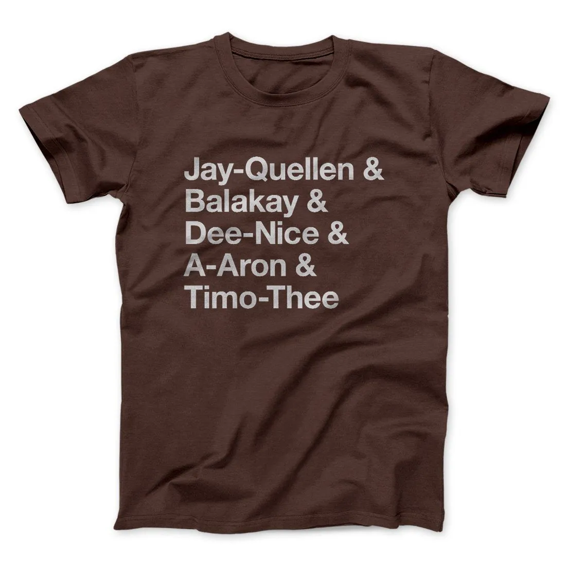 Substitute Teacher Names Men/Unisex T-Shirt