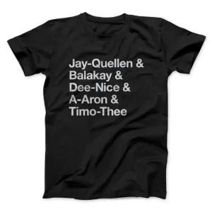 Substitute Teacher Names Men/Unisex T-Shirt