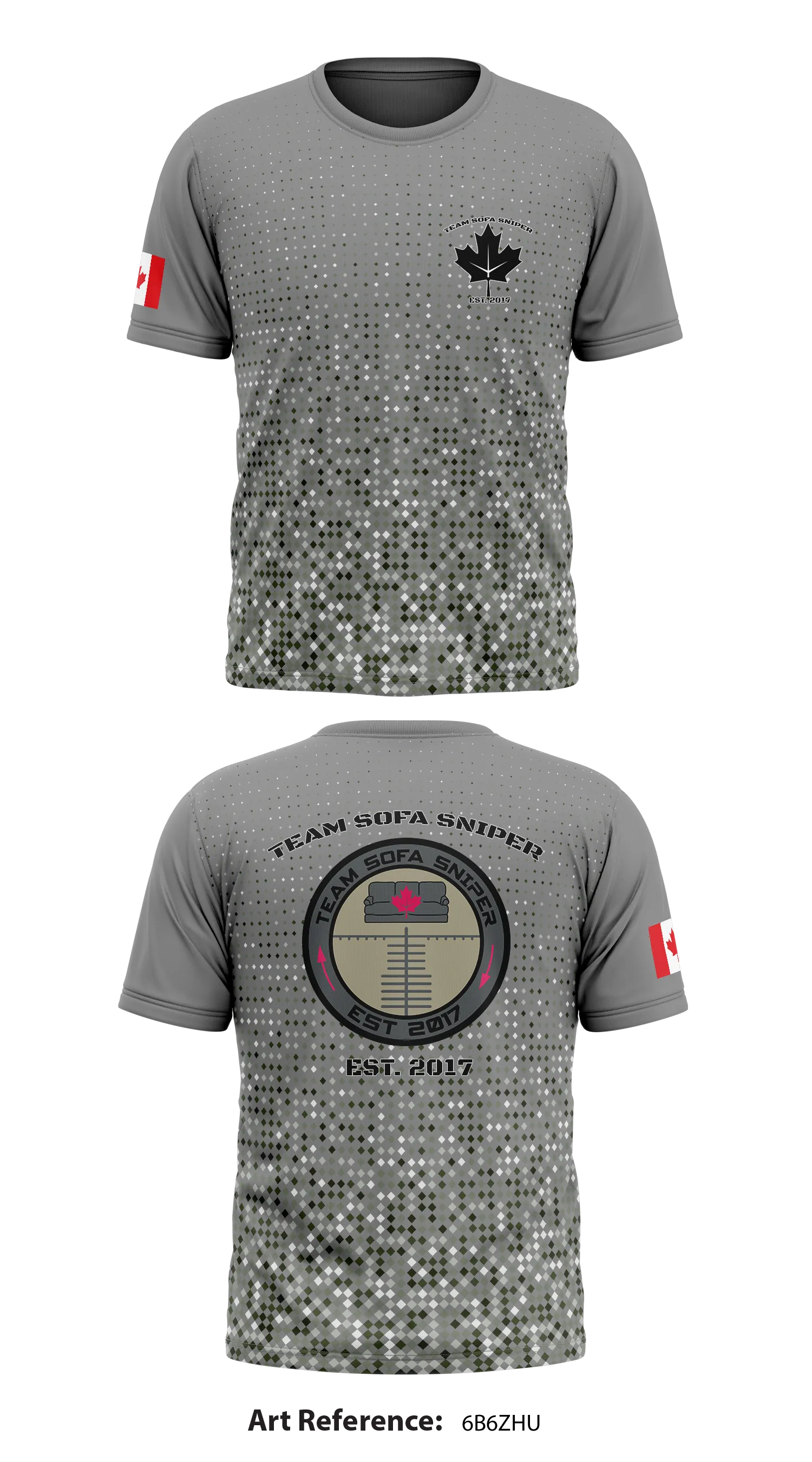 Team Sofa Sniper Store 1 Core Men's SS Performance Tee - 6B6ZHu