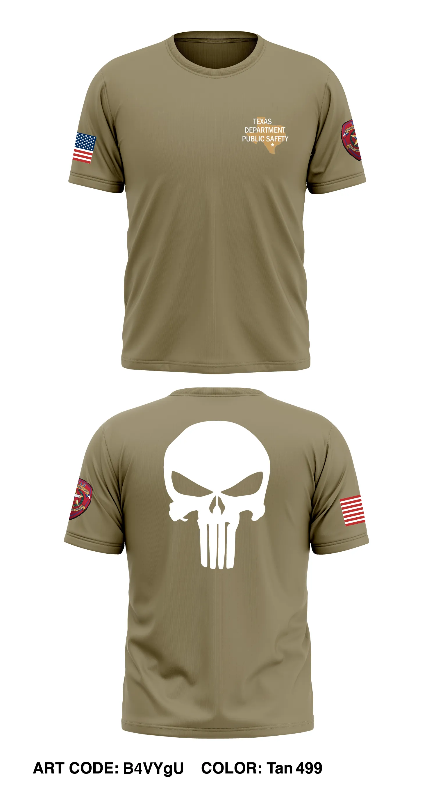 Texas Dept of Public Safety  Store 1 Core Men's SS Performance Tee - B4VYgU