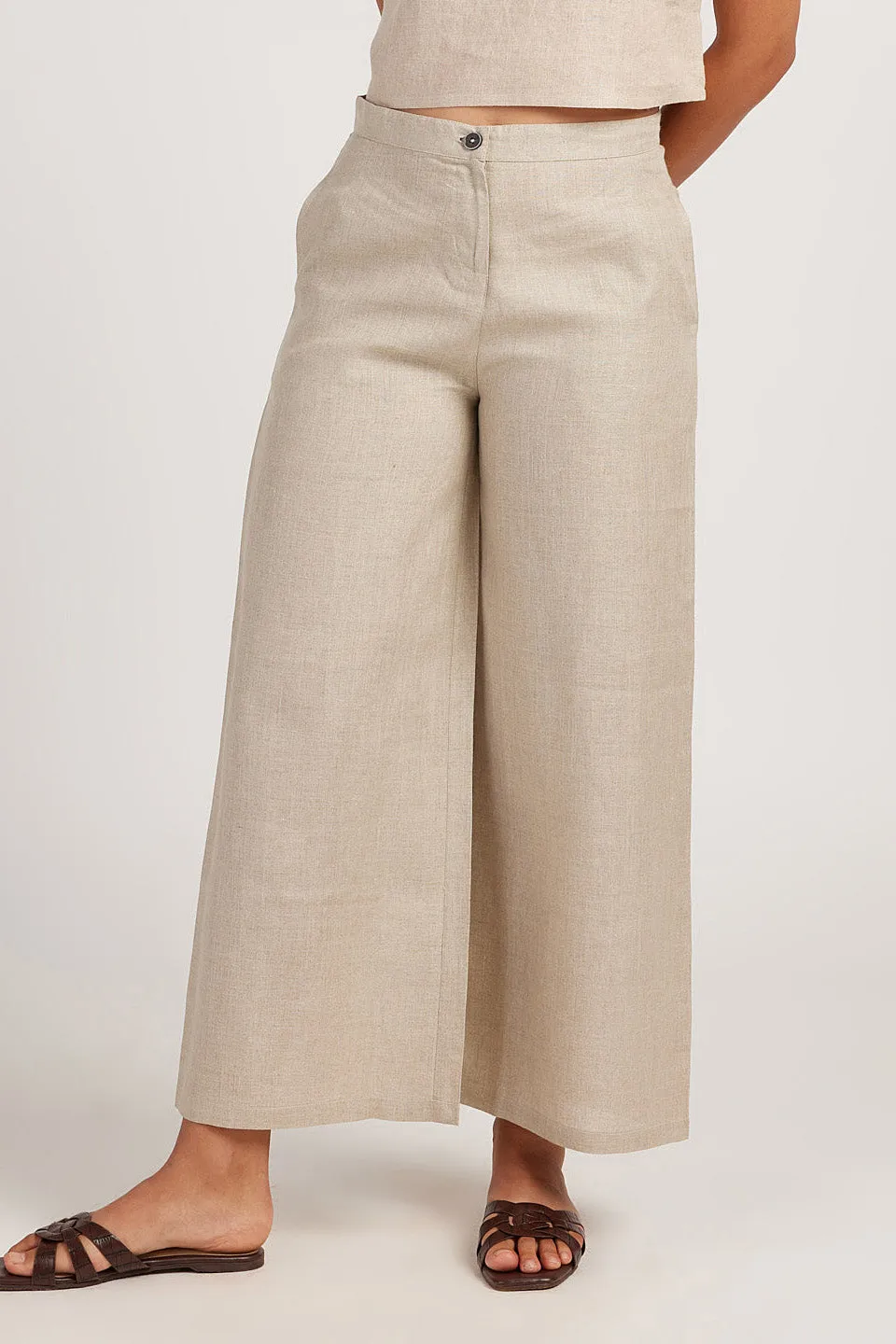 The Linen Wide Leg Pants