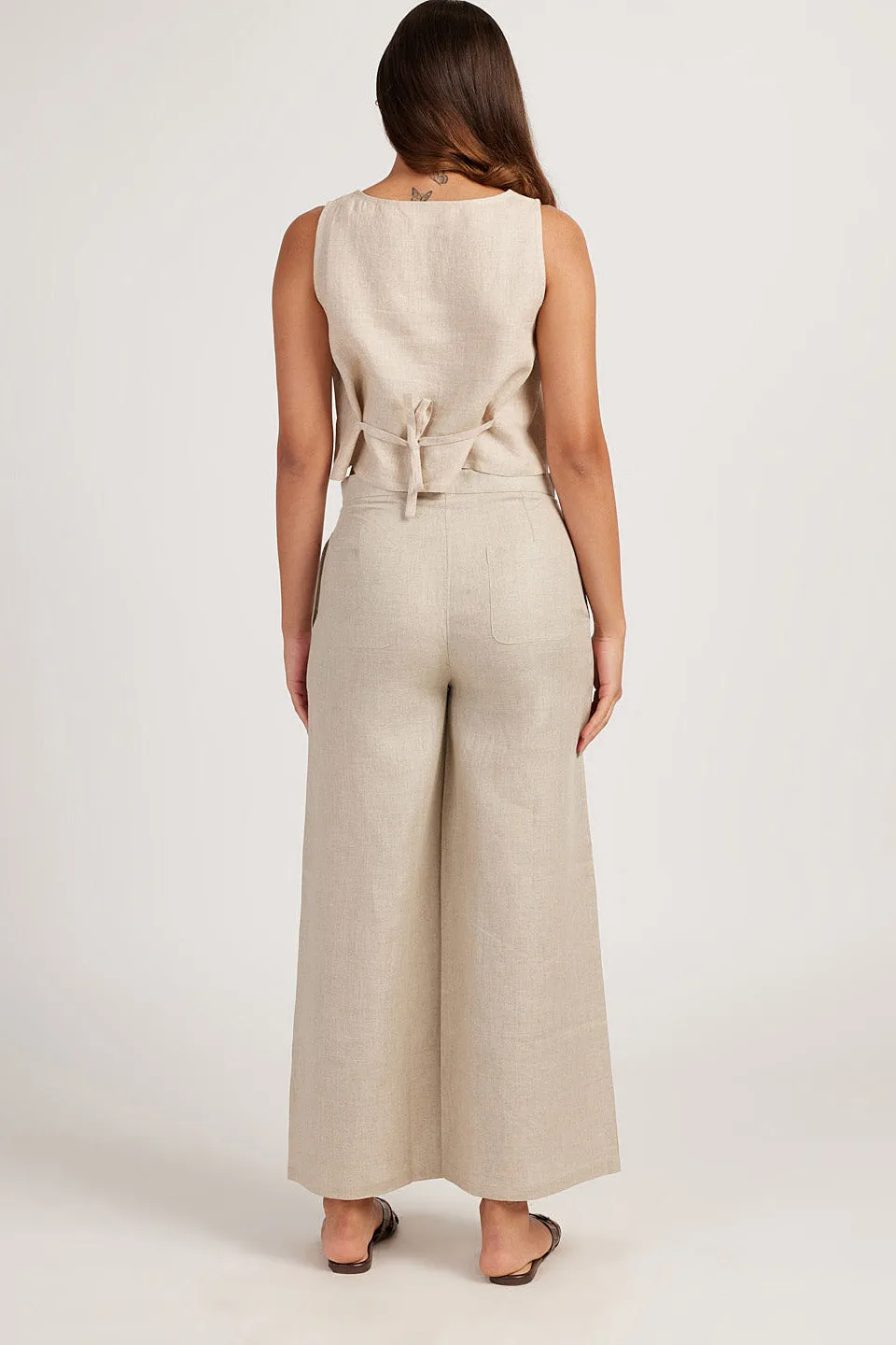 The Linen Wide Leg Pants
