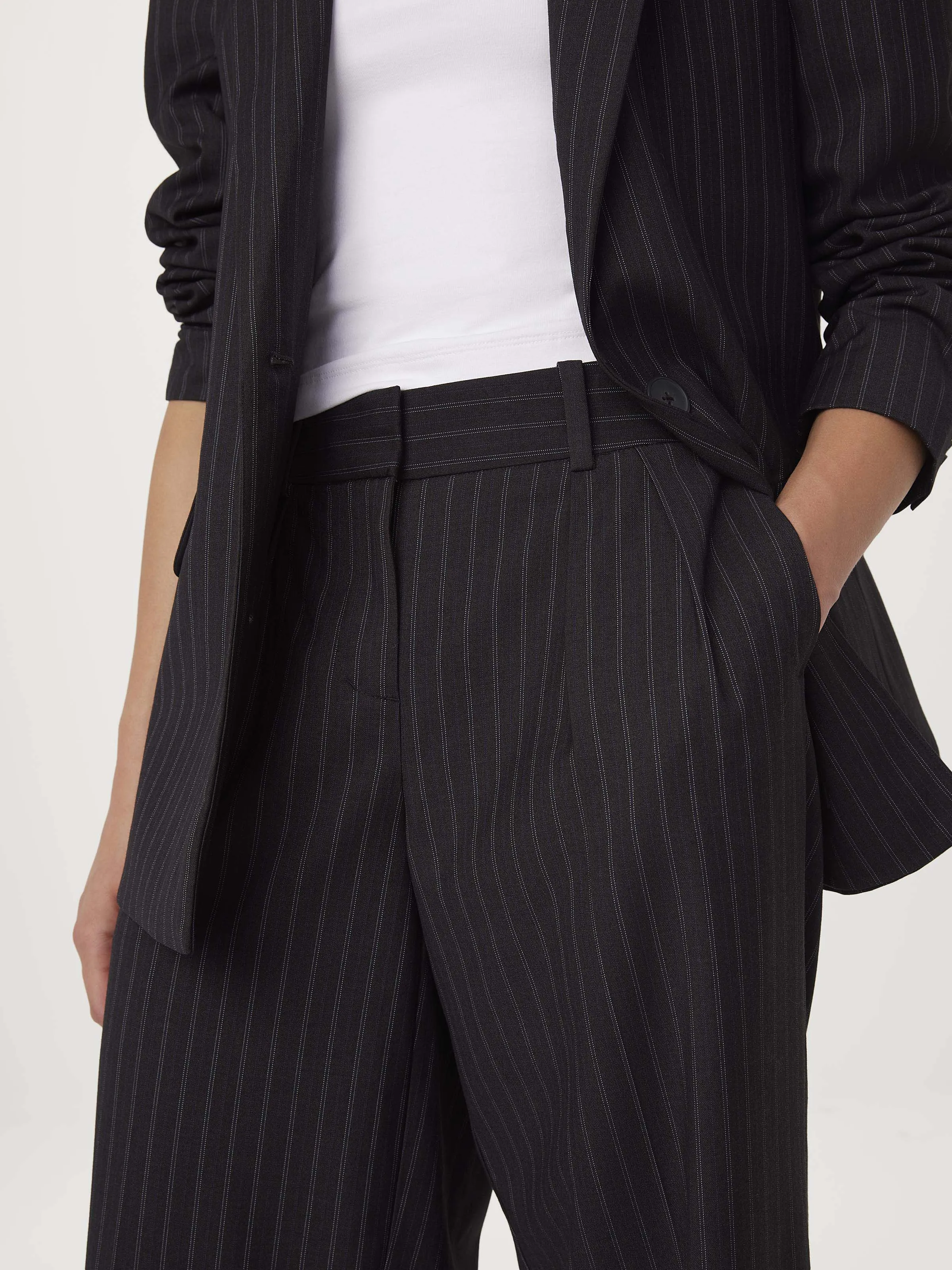 The Low Rise Emma Pant in Charcoal Grey