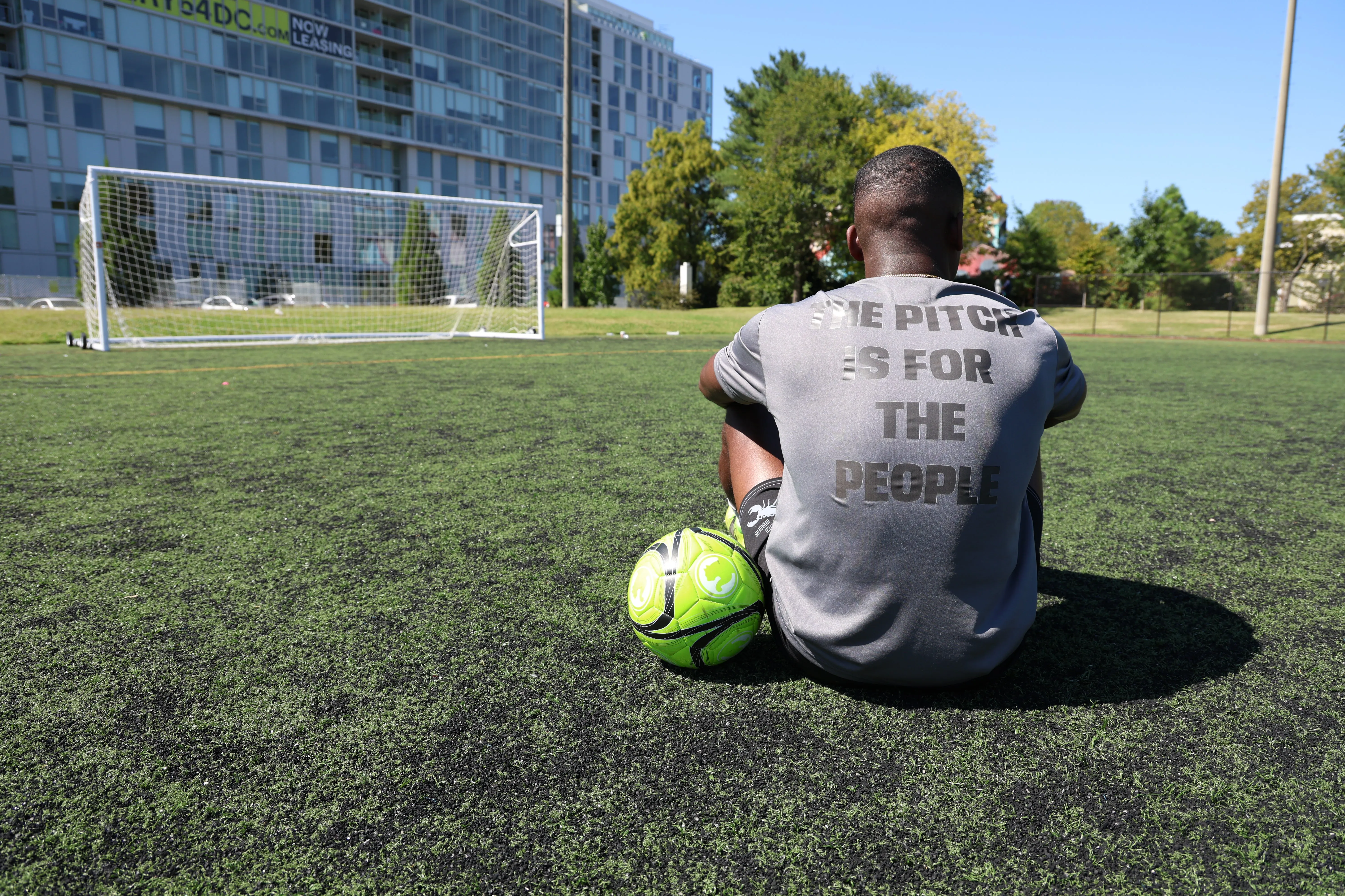 THE PITCH IS FOR THE PEOPLE Athletic T-Shirt (Unisex)
