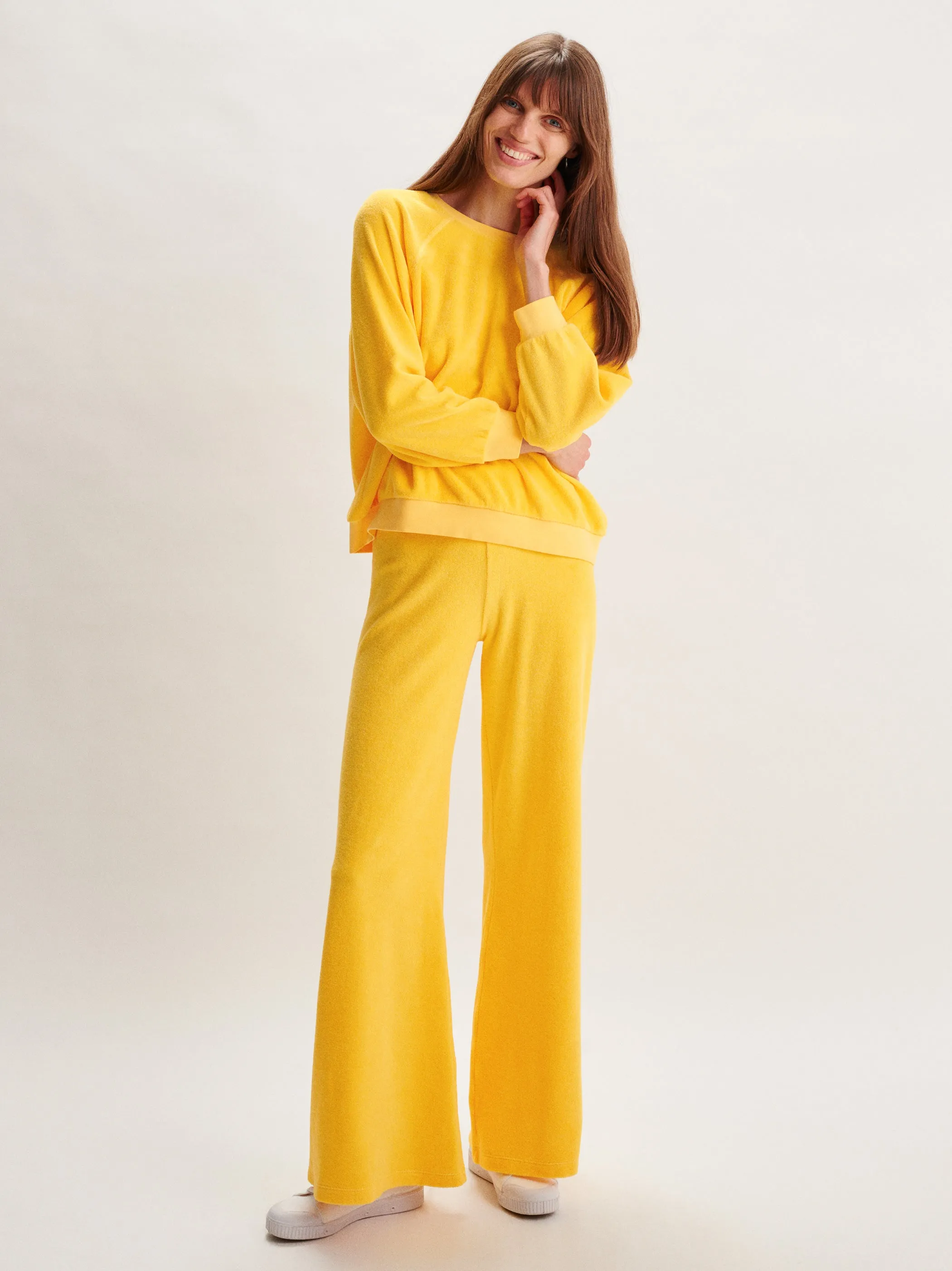 The Zephyra Flare Pants in Terry