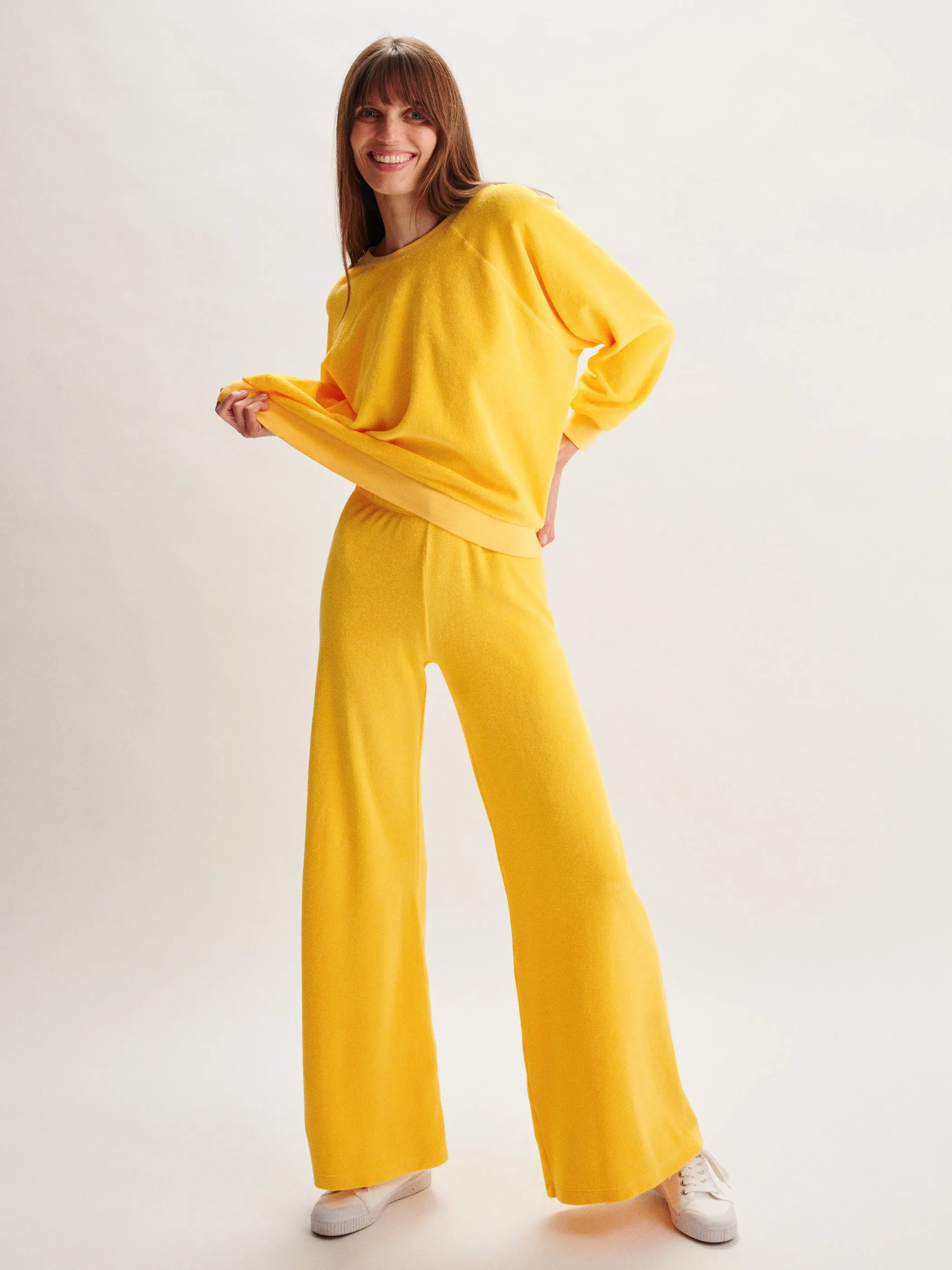The Zephyra Flare Pants in Terry