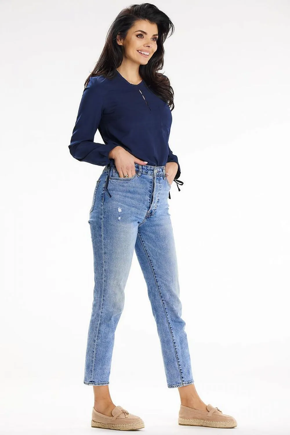 Tied-Cuff Elegant Blouse