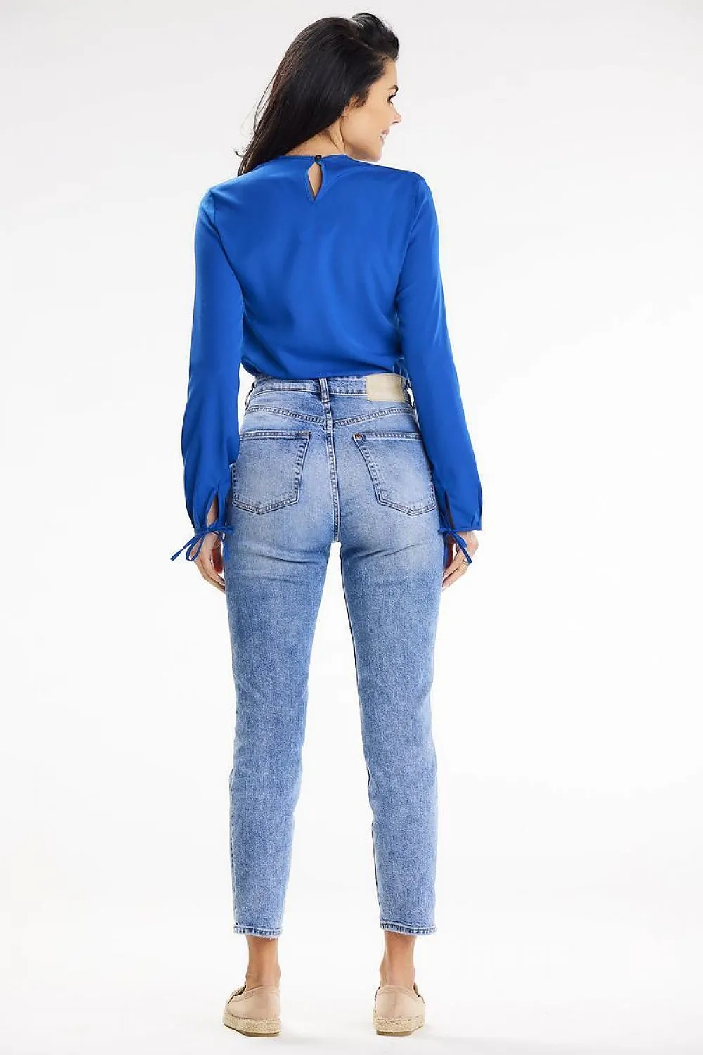 Tied-Cuff Elegant Blouse