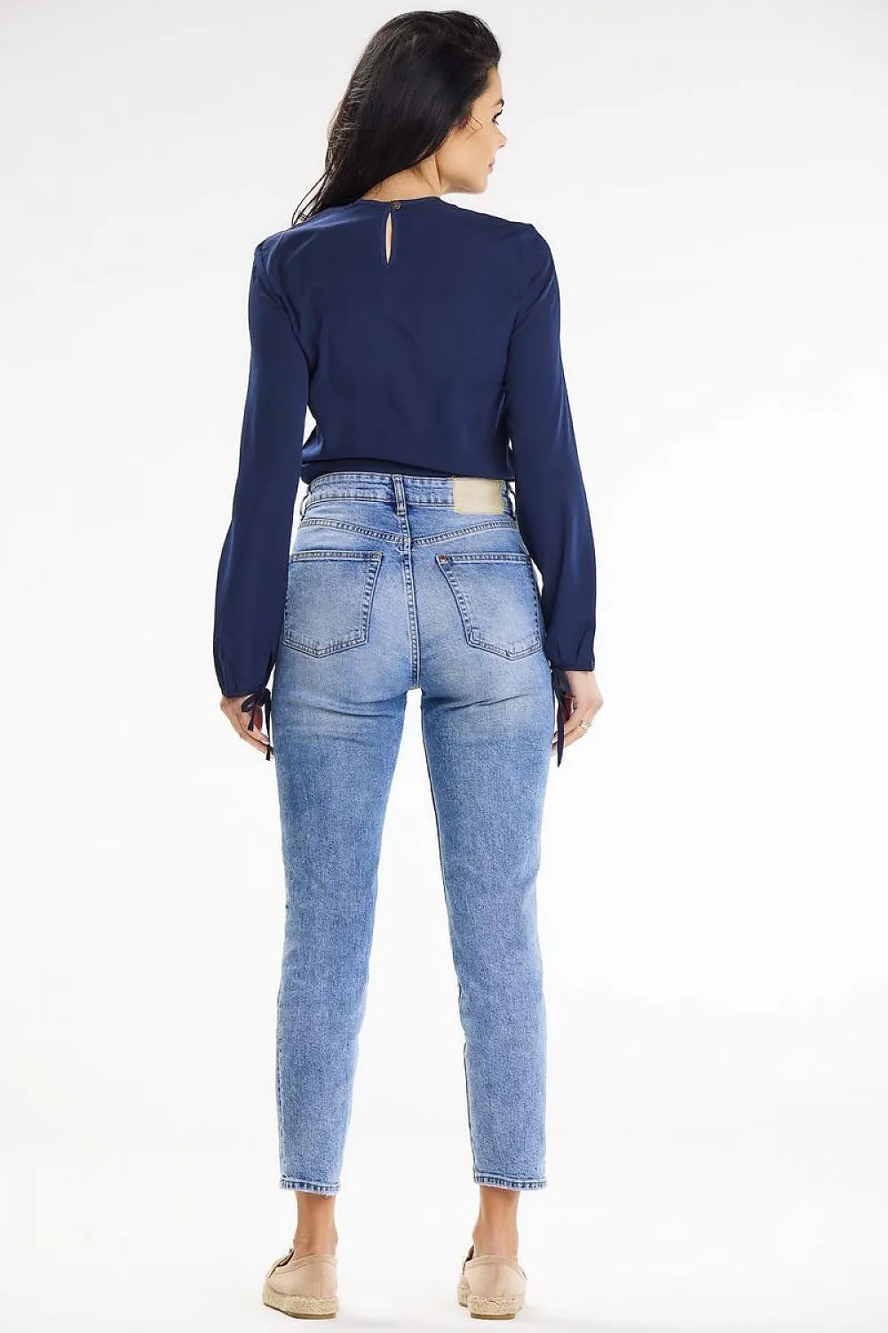 Tied-Cuff Elegant Blouse