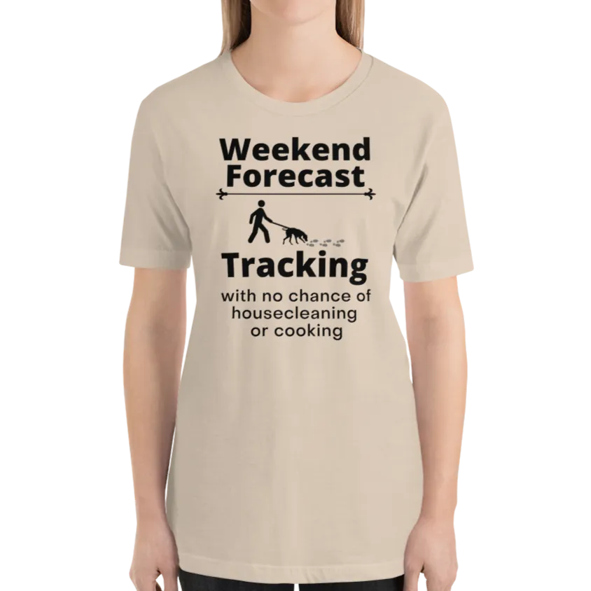 Tracking Weekend Forecast T-Shirts - Light