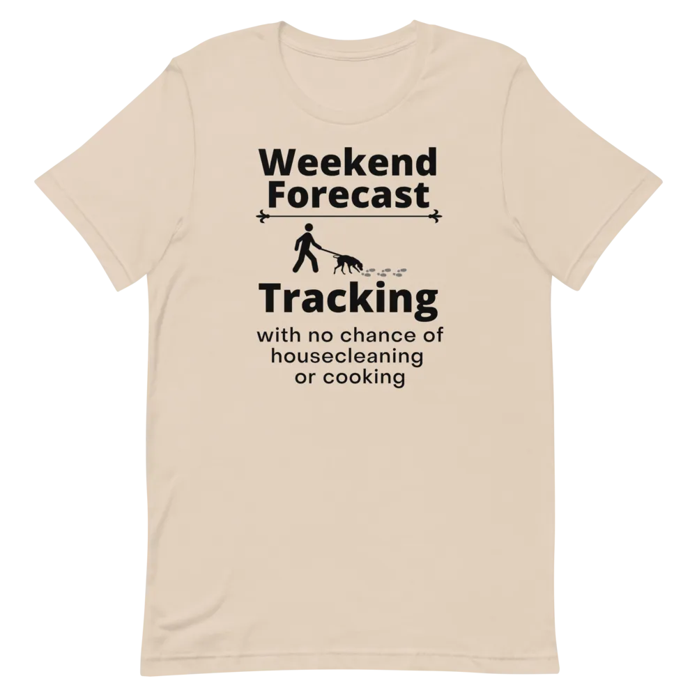 Tracking Weekend Forecast T-Shirts - Light