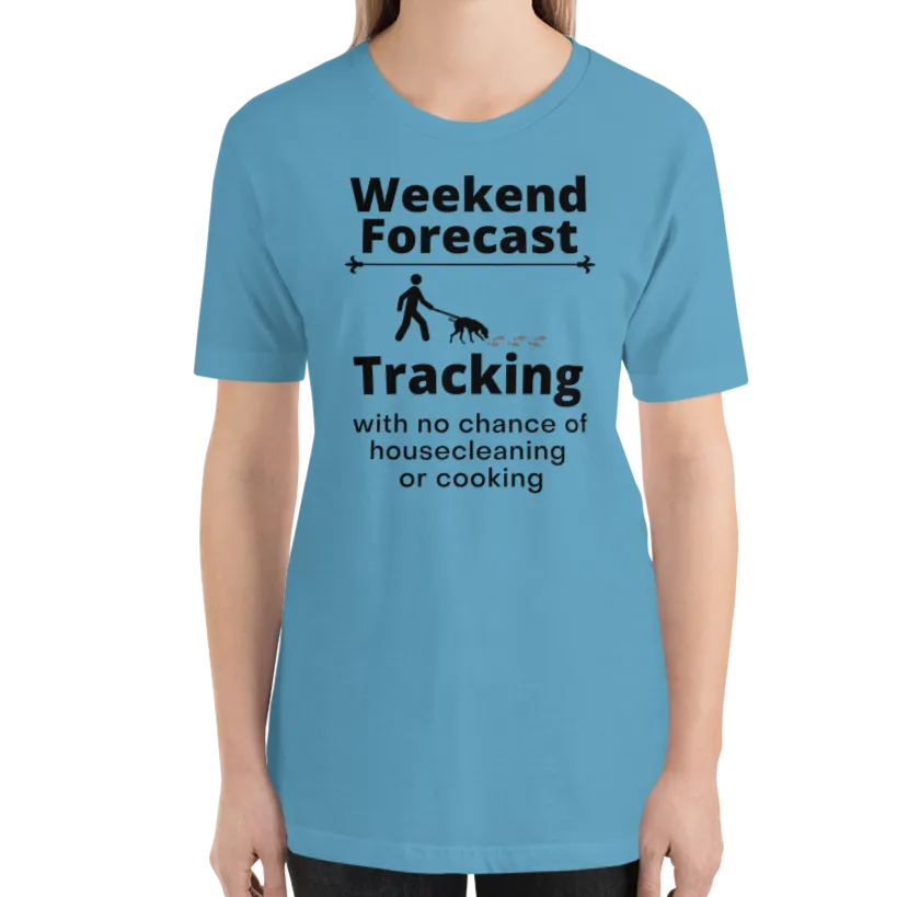 Tracking Weekend Forecast T-Shirts - Light