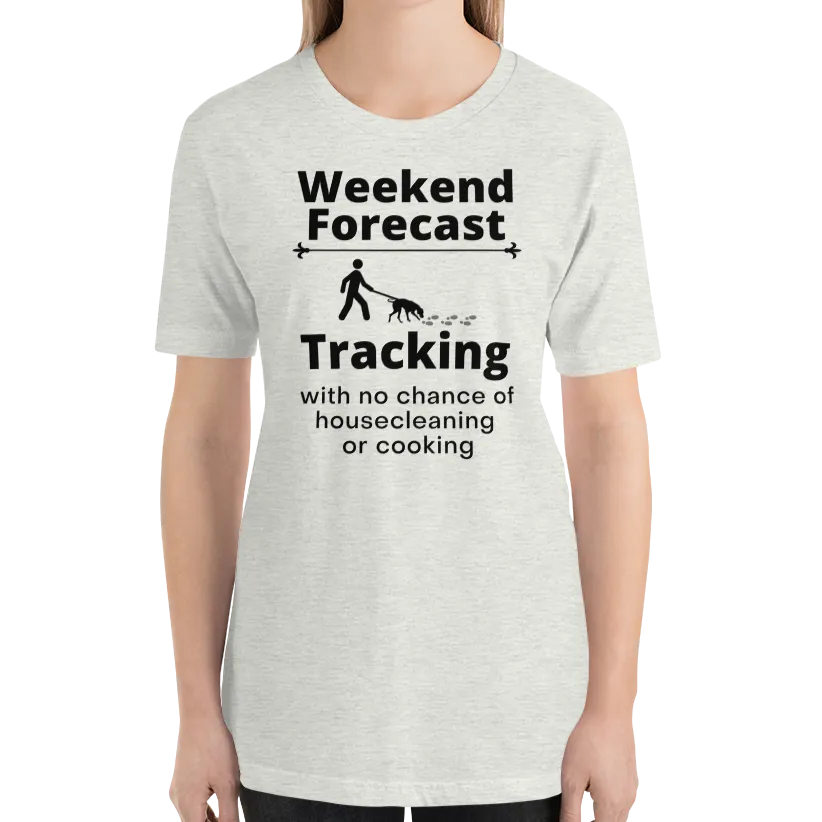 Tracking Weekend Forecast T-Shirts - Light
