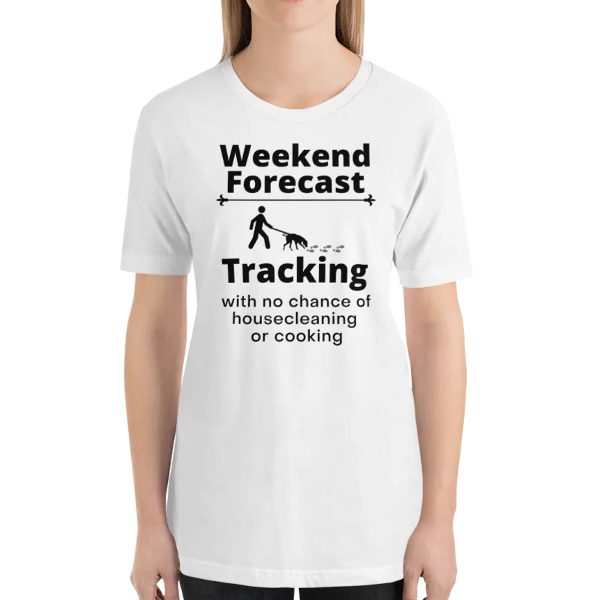 Tracking Weekend Forecast T-Shirts - Light