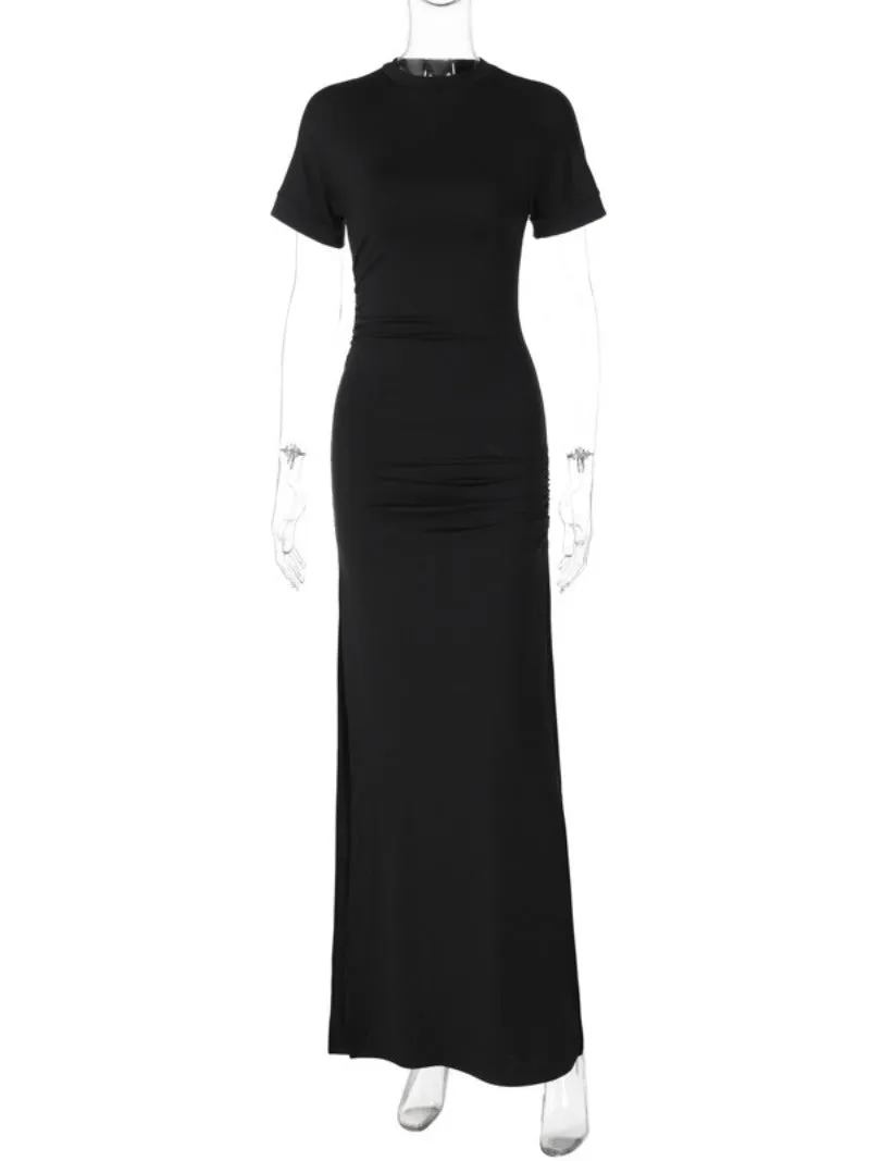 Tunics Folds Long Dress