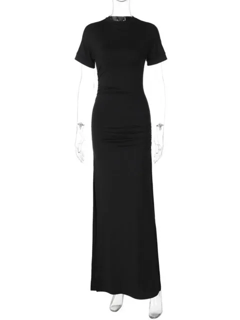 Tunics Folds Long Dress