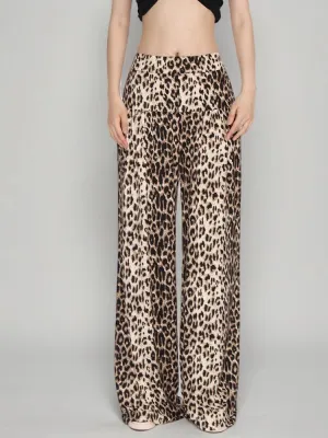 TWOTWIONSTYLE Leopard Wide leg Pants