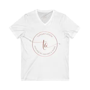 Unisex Jersey Short Sleeve V-Neck Tee