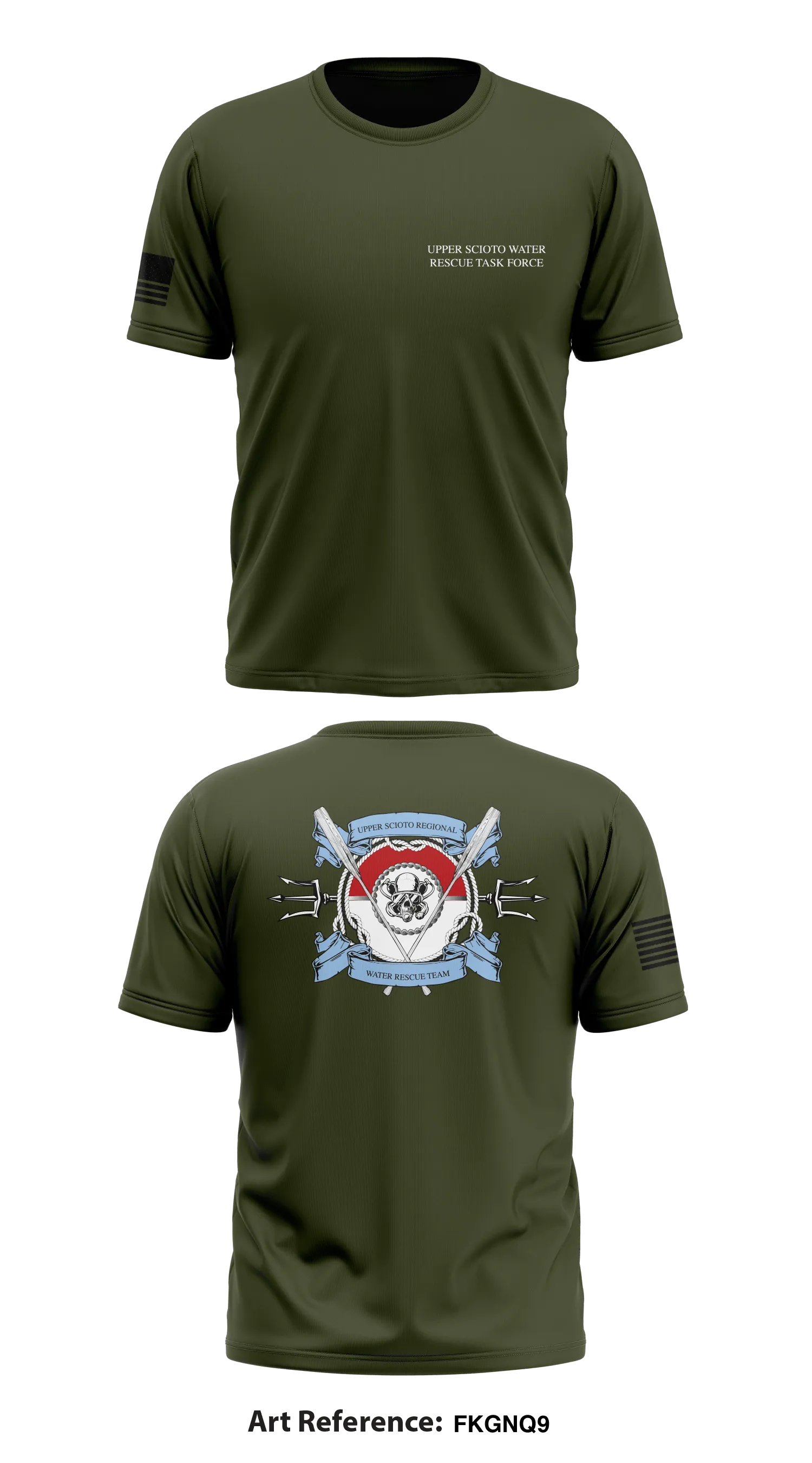 Upper Scioto Water Rescue Task Force Store 1 Core Men's SS Performance Tee - fkGNq9