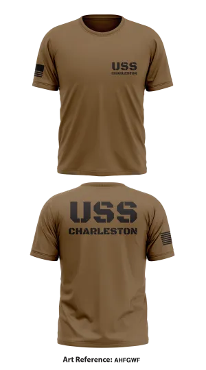 USS CHARLESTON  Store 1 Core Men's SS Performance Tee - AHFGwf