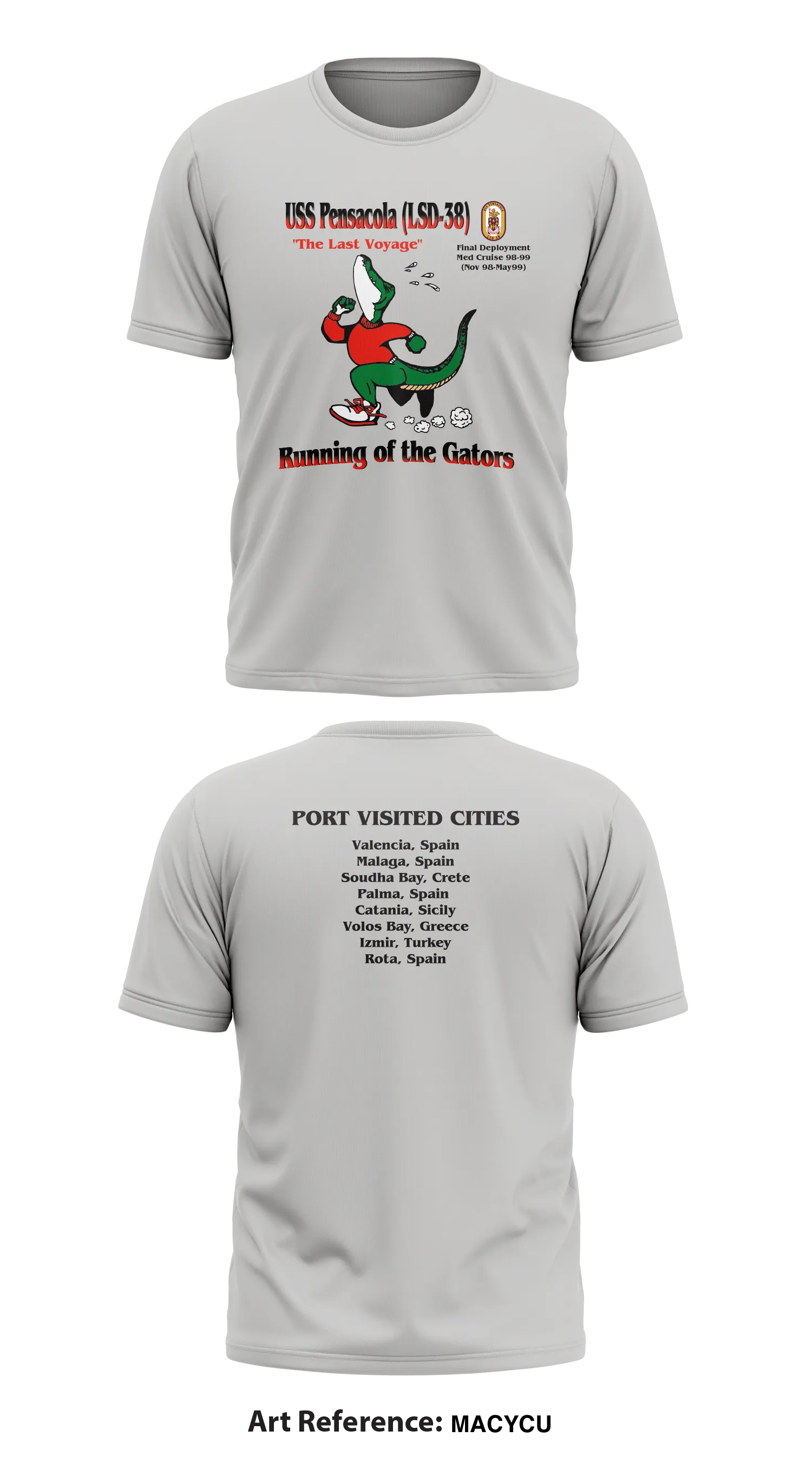 USS PENSACOLA LSD-38  Store 1 Core Men's SS Performance Tee - mAcycu