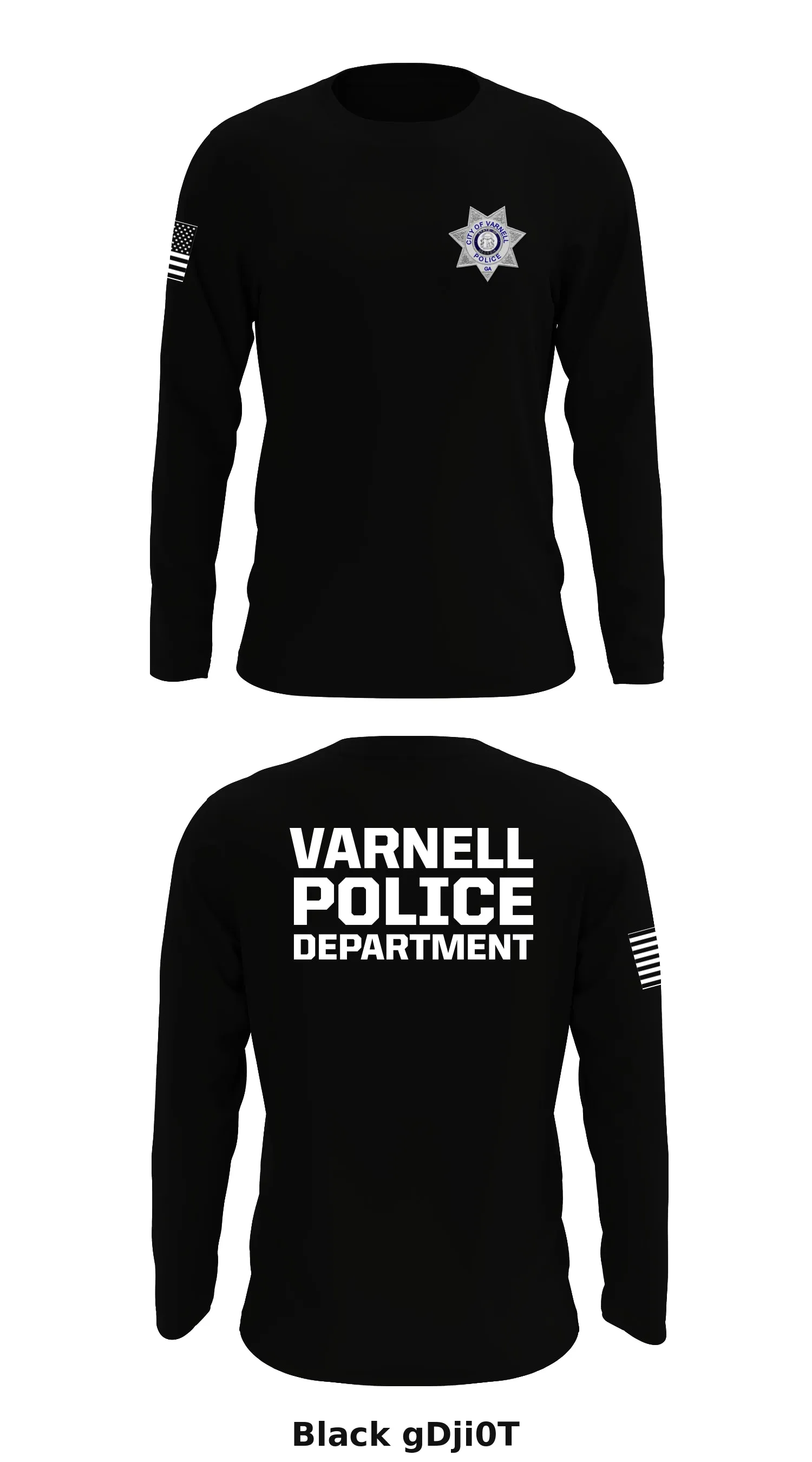 Varnell Police Department Store 1 Core Men's LS Performance Tee - gDji0T