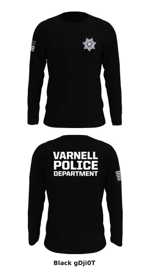 Varnell Police Department Store 1 Core Men's LS Performance Tee - gDji0T