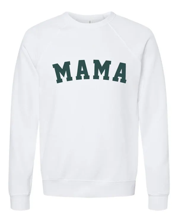 Varsity Font MAMA Premium Bella Canvas Crew