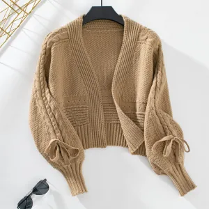 Versatile Women's Cable Knit Cardigan