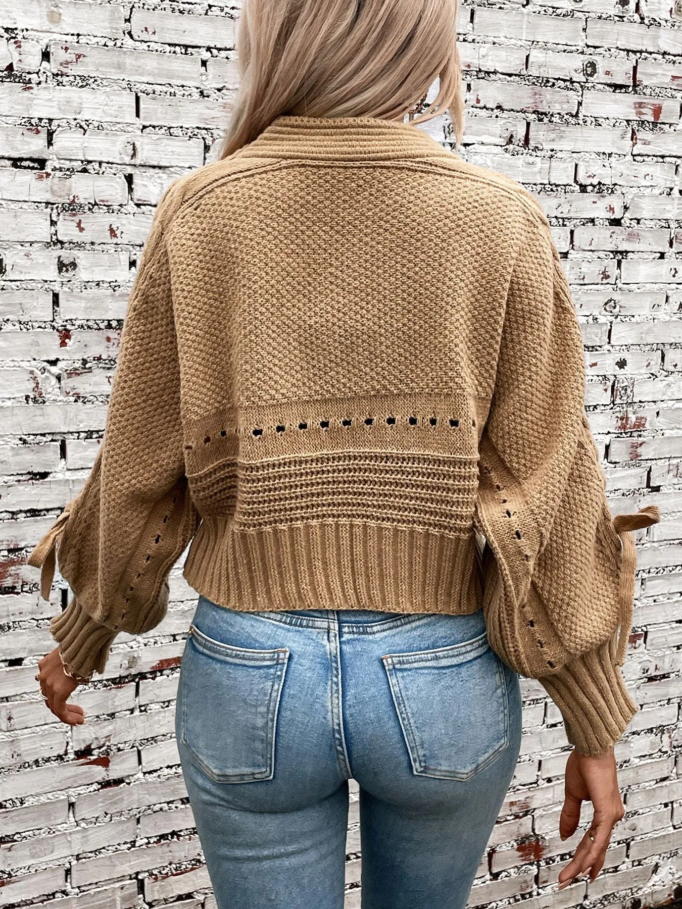 Versatile Women's Cable Knit Cardigan
