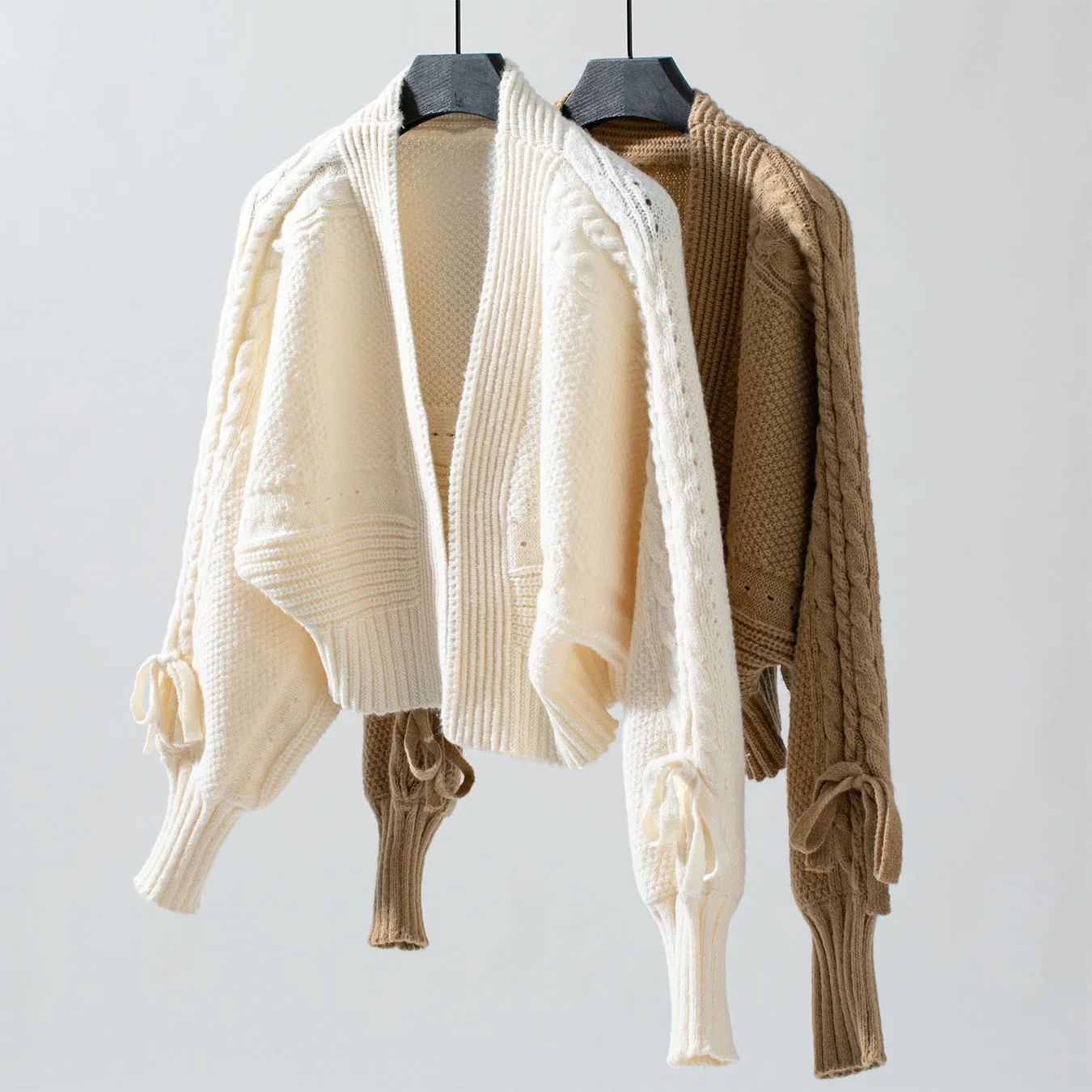 Versatile Women's Cable Knit Cardigan
